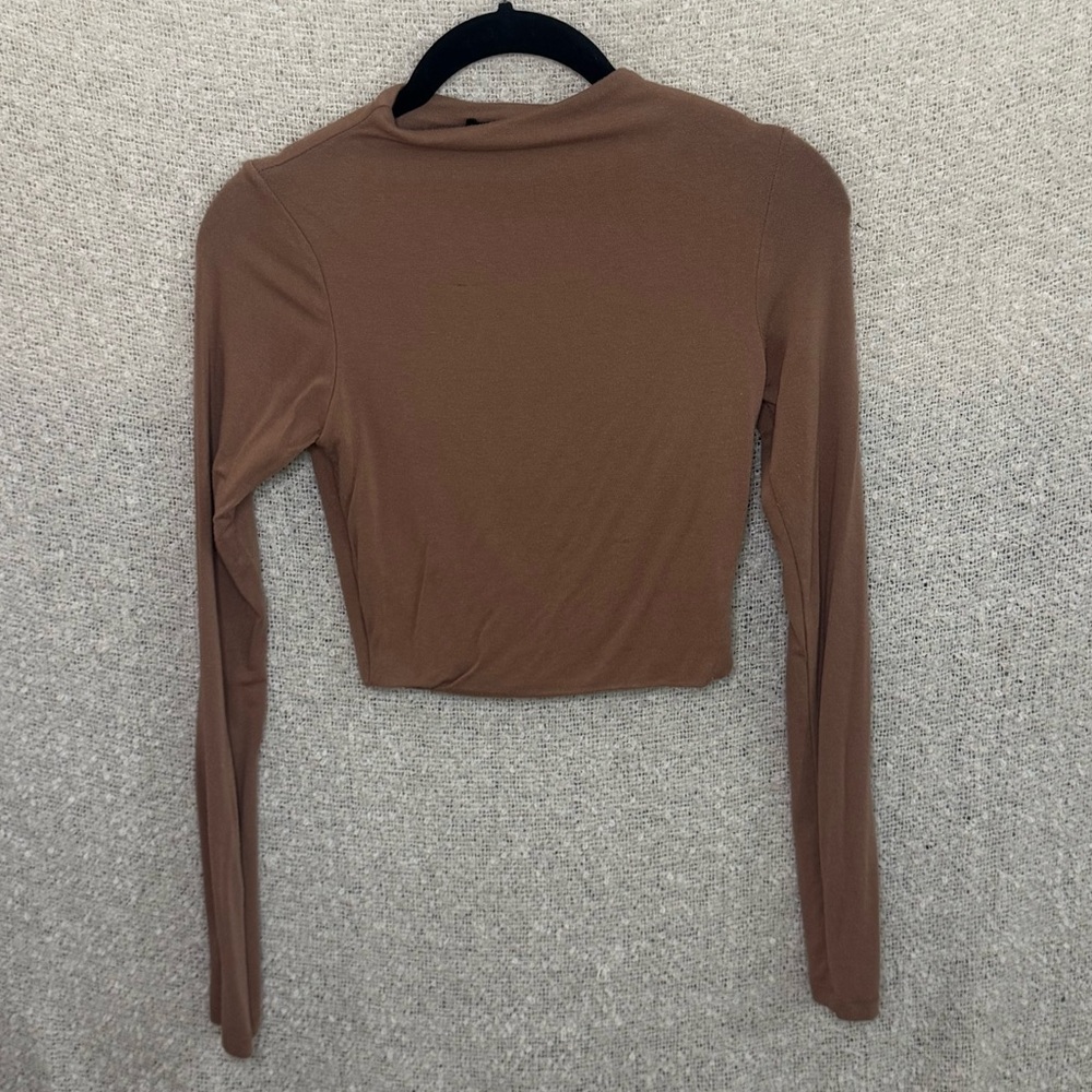 Naked Wardrobe Brown Long Sleeve